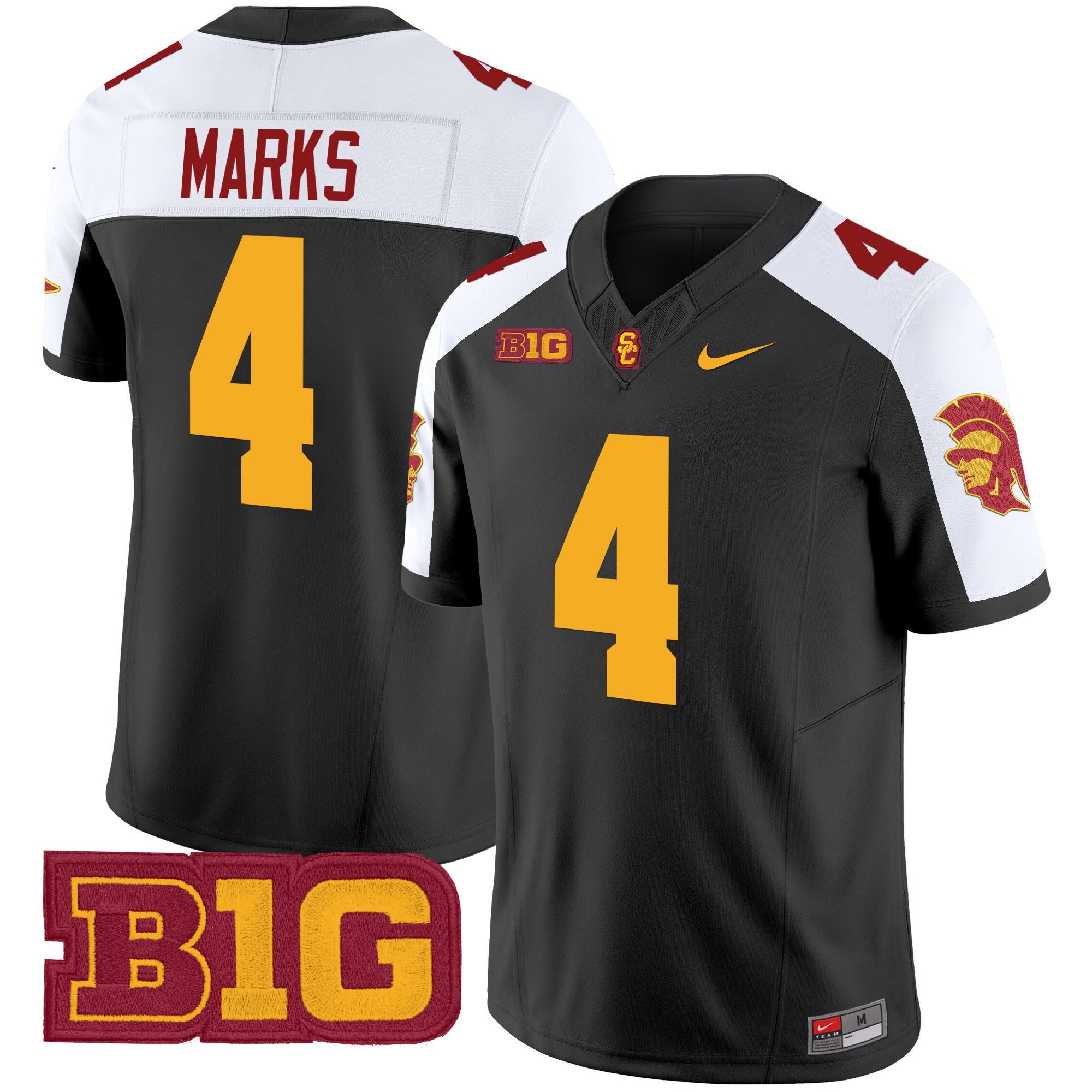 Men USC Trojans #4 Marks Black Nike 2024 Vapor Limited NCAA Jersey